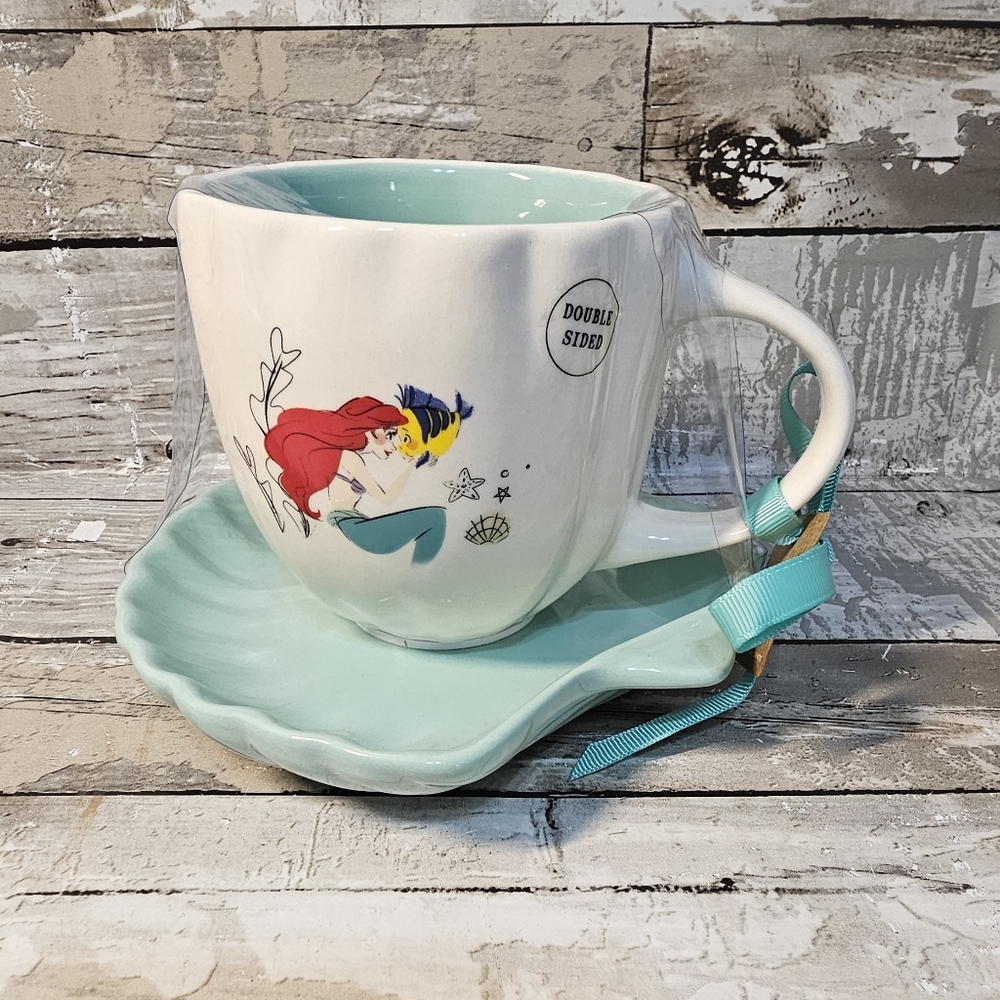 RAE DUNN The Little Mermaid Mug NWT - Picture 1 of 4